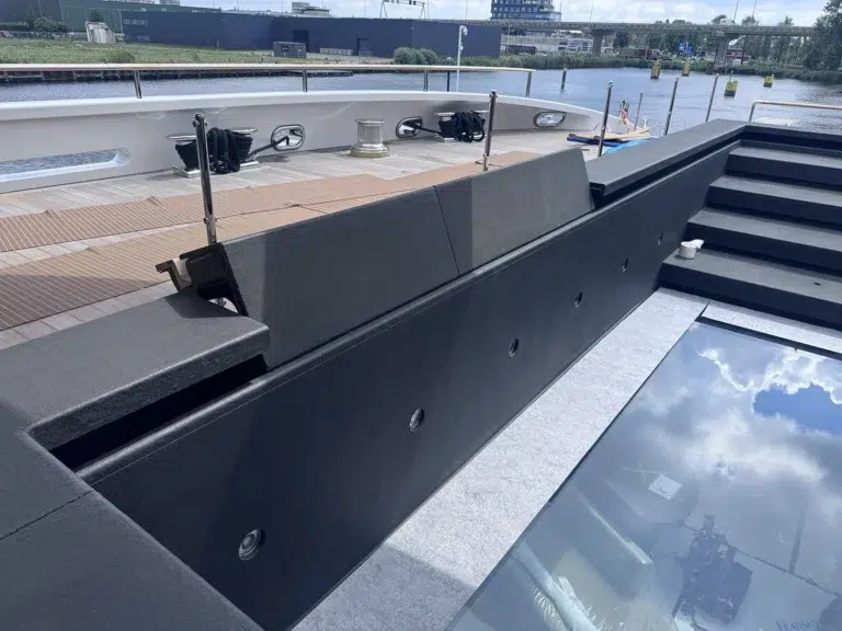 Installation of pool hatch foldable